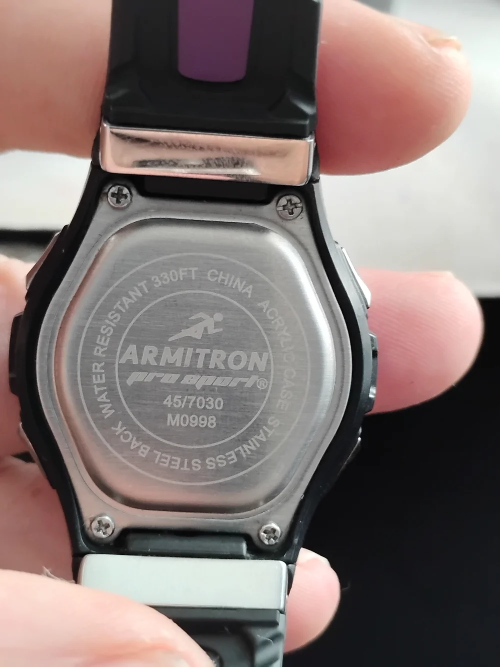 Armitron Purple Digital Sport Watch - Water Resistant